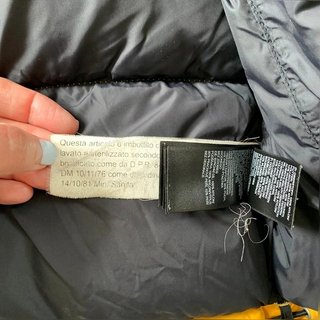 Vintage The North Face Nuptse 700 Puffer Jacket Amarillo/Negro Retro Y2K
