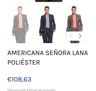 Chaqueta americana negra mujer