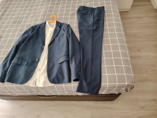 Traje Zara Niño Talla 11-12 Años Azul