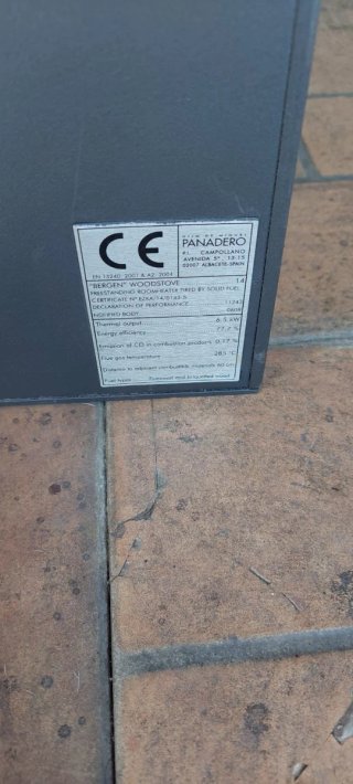 Estufa leña ventilador aire caliente