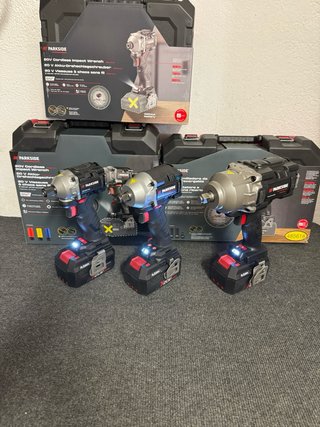 3 x Parkside 20V Impact Wrench