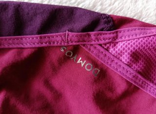 Pantalón corto deportivo morado Domyos