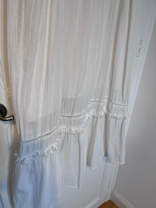 Vestido Boho blanco bordado