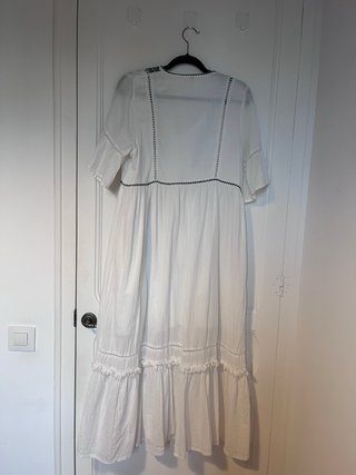Vestido Boho blanco bordado