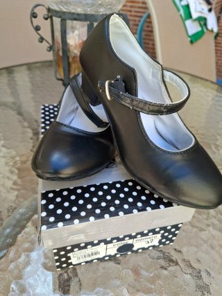 Zapatos Flamenco Niña Tacón Talla 32