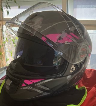 Casco LS2 Vector Evo Talla S Negro Rosa