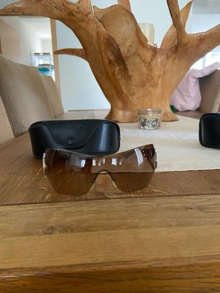 Gafas de sol Bulgari Marrón y Plateado