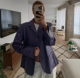 Cazadora Piel Chaqueta Blazer Cuero