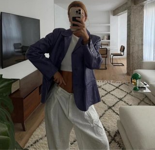 Cazadora Piel Chaqueta Blazer Cuero