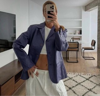 Cazadora Piel Chaqueta Blazer Cuero