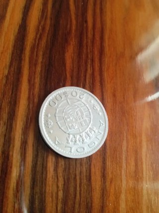 Moeda 20 Escudos 1955 República Portuguesa