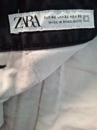 Bermuda chino algodón Zara