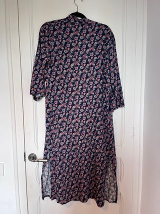 Kimono Paisley Azul y Rosa Talla Única