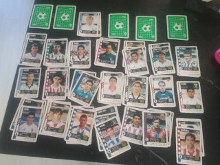 Baraja de cromos de fútbol. 60 cartas
