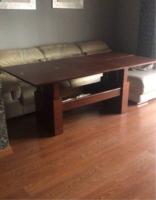 Mesa comedor o de centro multiposición madera.