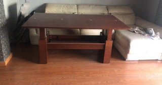 Mesa comedor o de centro multiposición madera.