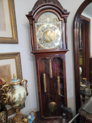 Reloj de pie antiguo madera
