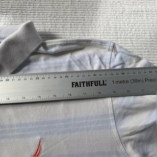 Nautica Polo Blanco Rayas Pastel Vintage Y2K Oversize XL