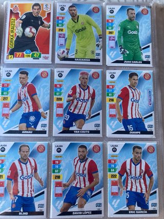 Lote cromos Girona distintas temporadas