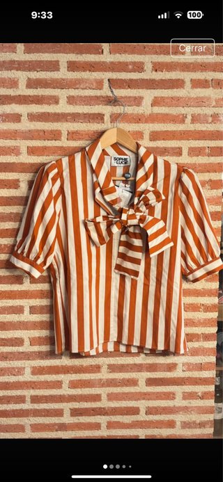 Camisa Sophie&Lucie rayas teja y beis.