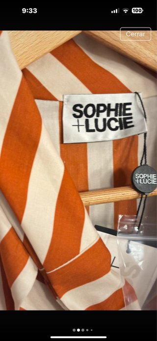 Camisa Sophie&Lucie rayas teja y beis.