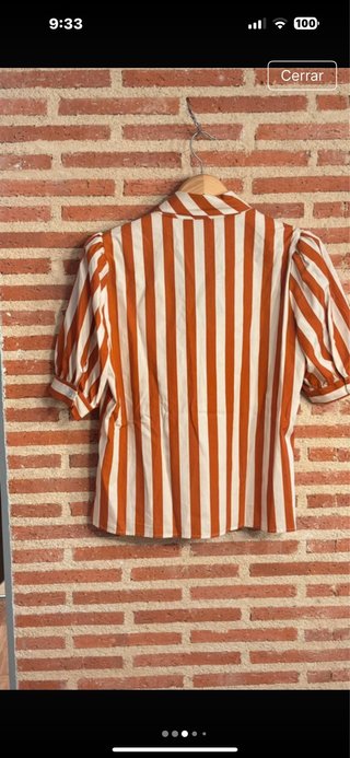 Camisa Sophie&Lucie rayas teja y beis.