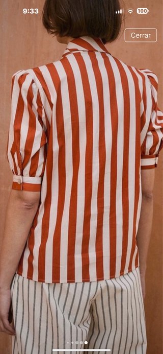 Camisa Sophie&Lucie rayas teja y beis.