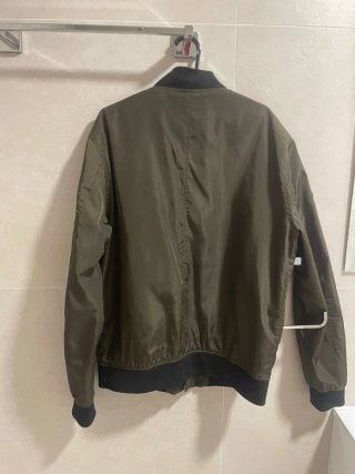 Chaqueta Bomber Zara XL Parches Hombre