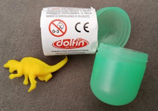 Dinosauro Ovosauro Giallo