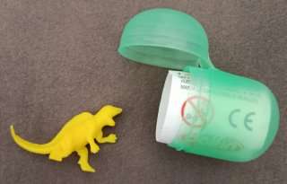 Dinosauro Ovosauro Giallo