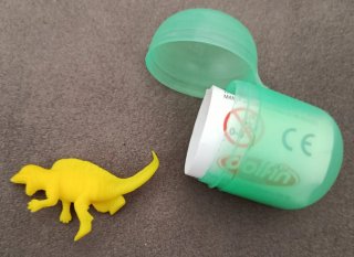 Dinosauro Ovosauro Giallo