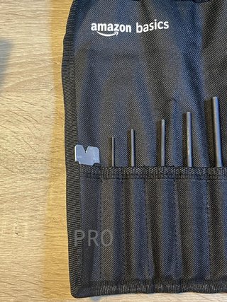 Juego de cinceles y punzón de acero Amazon Basics