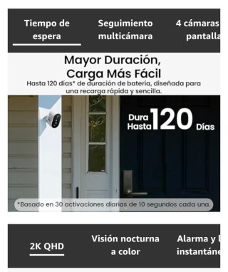 Aosu Cámaras Vigilancia 2K QHD (2 Unidades)