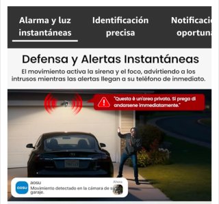 Aosu Cámaras Vigilancia 2K QHD (2 Unidades)