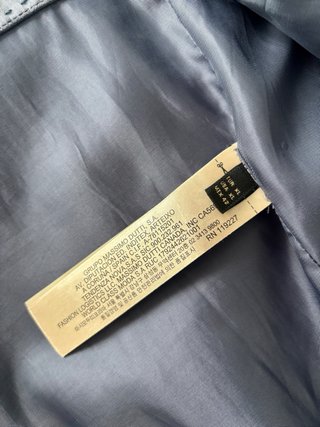 Chaqueta Cuero Massimo Dutti Gris