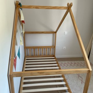Cama Montessori Casita Madera Infantil