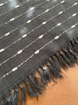 Tappeto di Cotone Grigio e Bianco di Zeeman