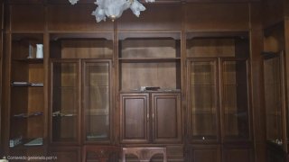 Mueble Boiserie Madera y Cristal