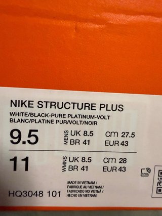 Nike Structure 26 Blancas y Amarillas