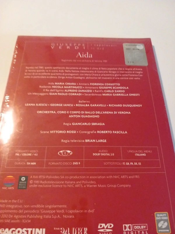 Aida Giuseppe Verdi DVD Arena di Verona