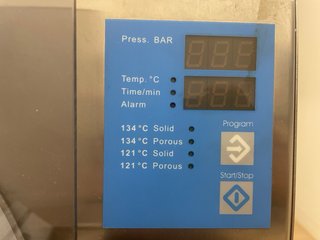 Autoclave esterilizador para reparar
