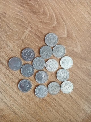 Lote 15 monedas 10 Céntimos 1959