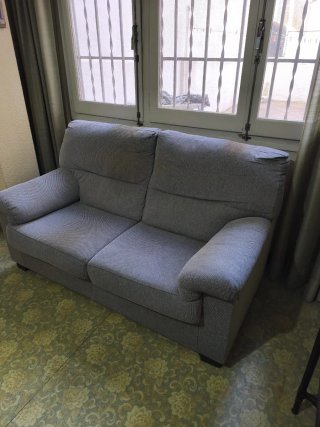 Sofá de 2 plazas gris