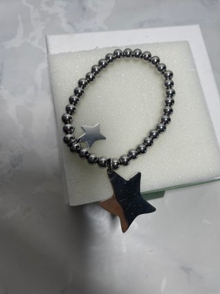 Set 6 bracciali perle, metallo, pinguino, gatti