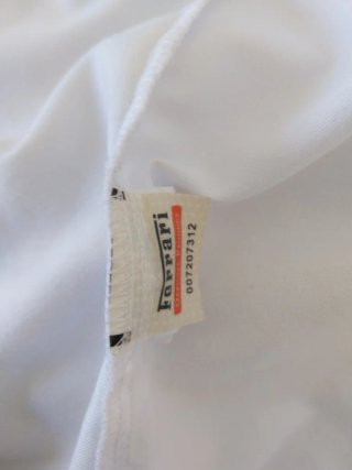 Camicia Ferrari bianca ragazzo