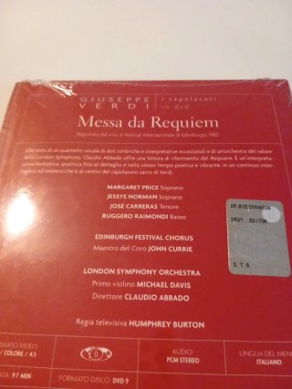 Messa da Requiem Verdi DVD Claudio Abbado