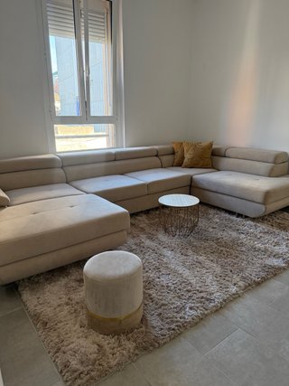 Pouf Maison du Monde Beige e Dorato