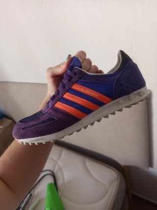 Adidas L.A. Trainer Morado Naranja Talla 38 2/3