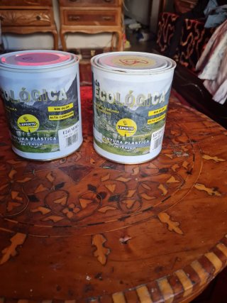 2 botes pintura ecológica Lepanto
