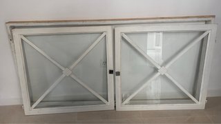 Ventanal antiguo madera y cristal 176x86